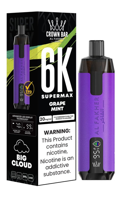 Buy Bulk Wholesale Al Fakher Supermax 6k Disposable Vape (Box of 10) - vapesourceuk