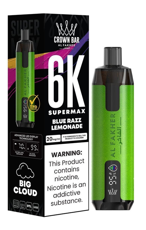 Buy Bulk Wholesale Al Fakher Supermax 6k Disposable Vape (Box of 10) - vapesourceuk