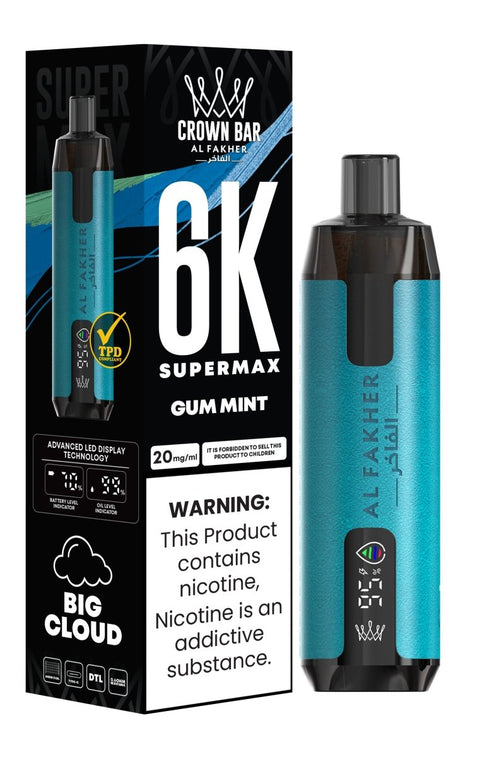 Buy Bulk Wholesale Al Fakher Supermax 6k Disposable Vape (Box of 10) - vapesourceuk