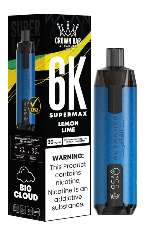 Buy Bulk Wholesale Al Fakher Supermax 6k Disposable Vape (Box of 10) - vapesourceuk