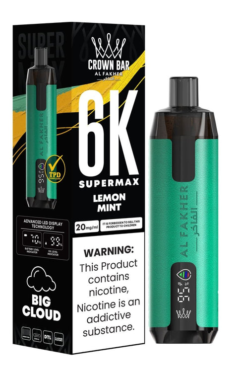 Buy Bulk Wholesale Al Fakher Supermax 6k Disposable Vape (Box of 10) - vapesourceuk