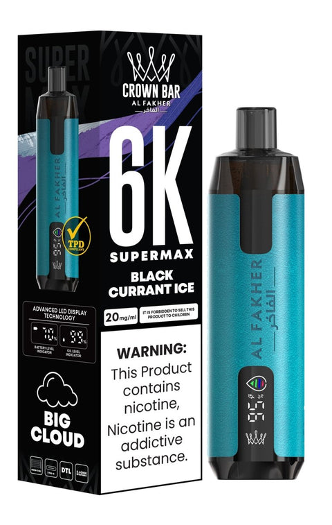 Buy Bulk Wholesale Al Fakher Supermax 6k Disposable Vape (Box of 10) - vapesourceuk