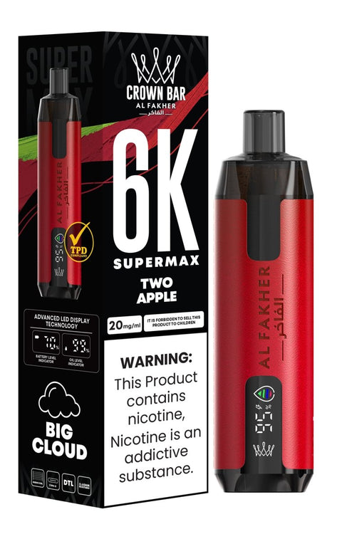 Buy Bulk Wholesale Al Fakher Supermax 6k Disposable Vape (Box of 10) - vapesourceuk