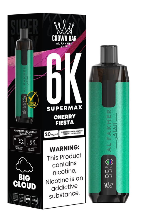 Buy Bulk Wholesale Al Fakher Supermax 6k Disposable Vape (Box of 10) - vapesourceuk