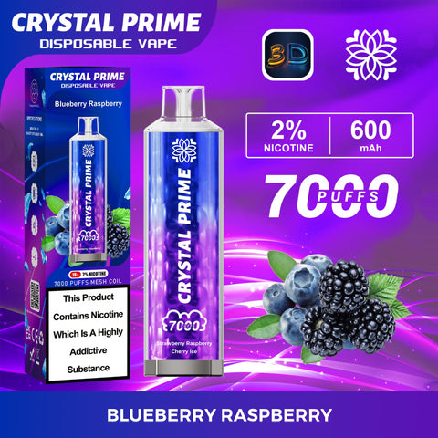 Buy Bulk Wholesale Crystal Prime 3D Effects 7000 Disposable Vape - Box of 10 - vapesourceuk