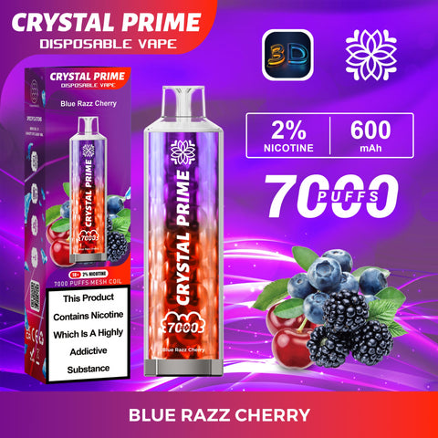 Buy Bulk Wholesale Crystal Prime 3D Effects 7000 Disposable Vape - Box of 10 - vapesourceuk