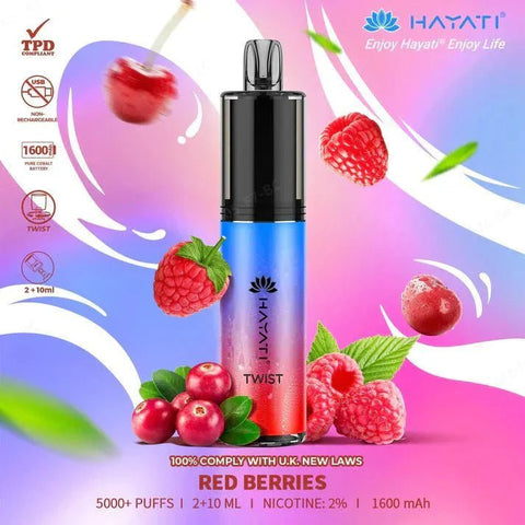 Buy Bulk Wholesale Hayati Twist 5000 Disposable Vape Box of 5 - vapesourceuk