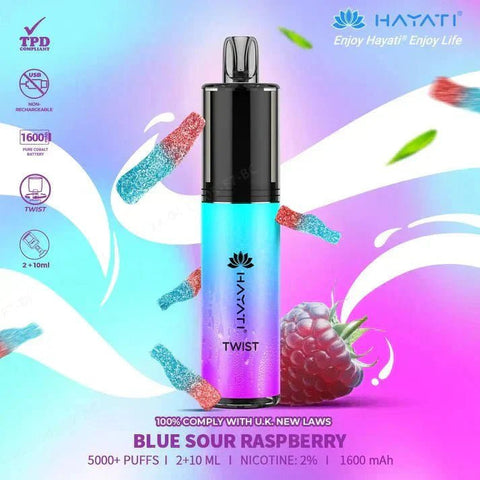 Buy Bulk Wholesale Hayati Twist 5000 Disposable Vape Box of 5 - vapesourceuk