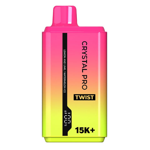 Buy Bulk Wholesale The Crystal Pro Twist 15000 Disposable Vape Box of 10 - vapesourceuk