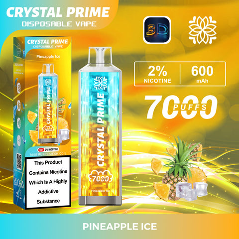 Buy Bulk Wholesale Crystal Prime 3D Effects 7000 Disposable Vape - Box of 10 - vapesourceuk