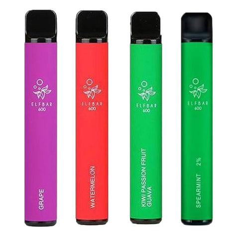 Buy Bulk Wholesale Elf Bar 600 Disposable Vape Pod Pen Box of 10 - vapesourceuk