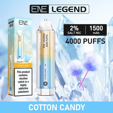 Buy Bulk Wholesale ENE Crystal Legend 4000 Disposable Vape Puff Bar Device - Pack of 10 - vapesourceuk