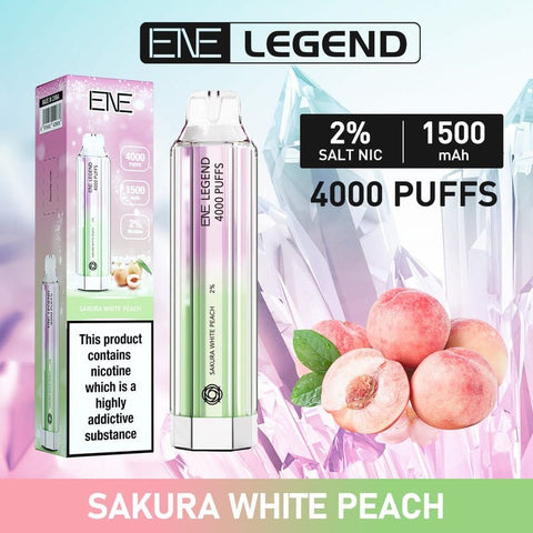 Buy Bulk Wholesale ENE Crystal Legend 4000 Disposable Vape Puff Bar Device - Pack of 10 - vapesourceuk