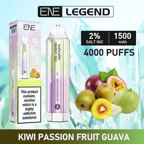 Buy Bulk Wholesale ENE Crystal Legend 4000 Disposable Vape Puff Bar Device - Pack of 10 - vapesourceuk