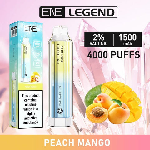 Buy Bulk Wholesale ENE Crystal Legend 4000 Disposable Vape Puff Bar Device - Pack of 10 - vapesourceuk