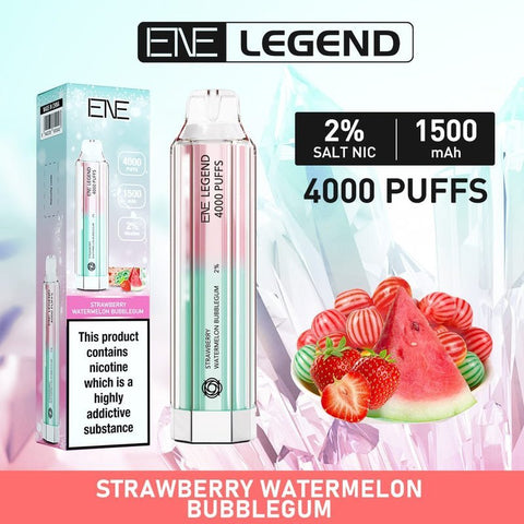 Buy Bulk Wholesale ENE Crystal Legend 4000 Disposable Vape Puff Bar Device - Pack of 10 - vapesourceuk