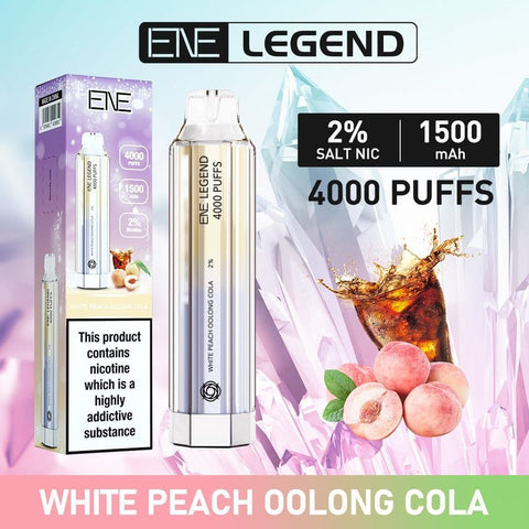 Buy Bulk Wholesale ENE Crystal Legend 4000 Disposable Vape Puff Bar Device - Pack of 10 - vapesourceuk