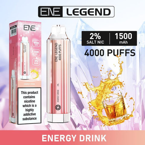 Buy Bulk Wholesale ENE Crystal Legend 4000 Disposable Vape Puff Bar Device - Pack of 10 - vapesourceuk