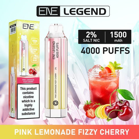 Buy Bulk Wholesale ENE Crystal Legend 4000 Disposable Vape Puff Bar Device - Pack of 10 - vapesourceuk