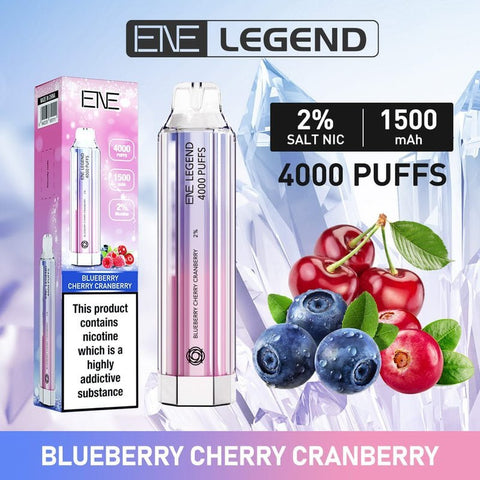 Buy Bulk Wholesale ENE Crystal Legend 4000 Disposable Vape Puff Bar Device - Pack of 10 - vapesourceuk