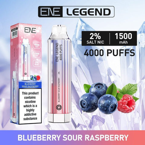 Buy Bulk Wholesale ENE Crystal Legend 4000 Disposable Vape Puff Bar Device - Pack of 10 - vapesourceuk