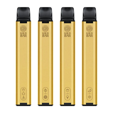 Buy Bulk Wholesale Gold Bar 600 Disposable Vape Pod Puff Pen Device - Box of 10 - vapesourceuk