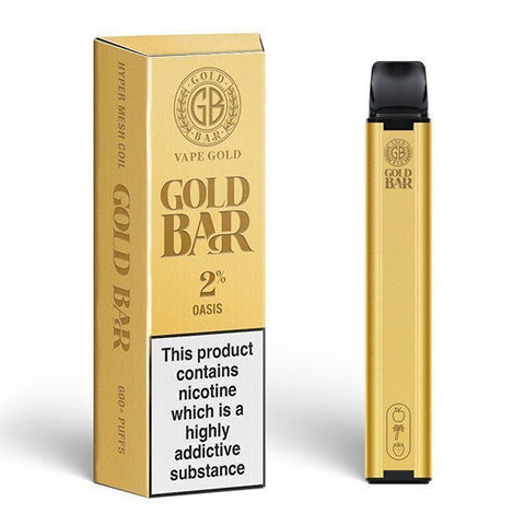 Buy Bulk Wholesale Gold Bar 600 Disposable Vape Pod Puff Pen Device - Box of 10 - vapesourceuk