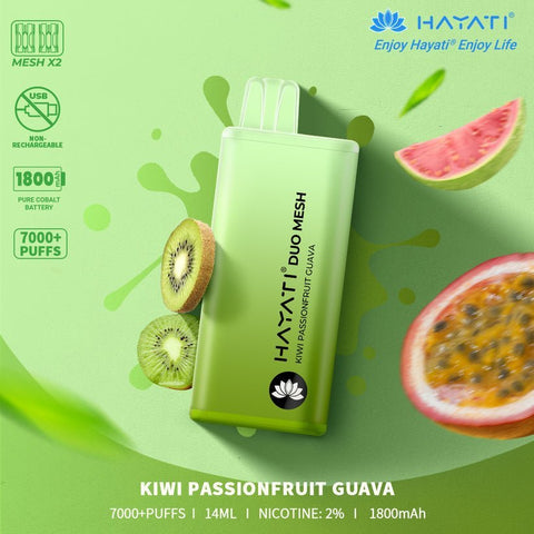 Buy Bulk Wholesale Hayati Duo Mesh 7000 Disposable Vape Puff Bar Pod Box of 10 - vapesourceuk