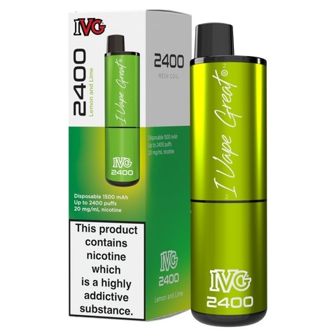 Buy Bulk Wholesale IVG 2400 Disposable Vape Box of 5 - vapesourceuk