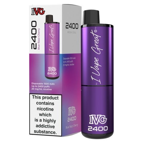 Buy Bulk Wholesale IVG 2400 Disposable Vape Box of 5 - vapesourceuk