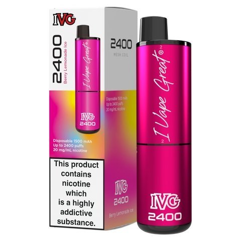 Buy Bulk Wholesale IVG 2400 Disposable Vape Box of 5 - vapesourceuk