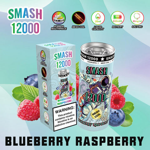 Buy Bulk Wholesale OG SUPER SMASH 12000 PUFFS DISPOSABLE 20MG - Pack of 10 - vapesourceuk