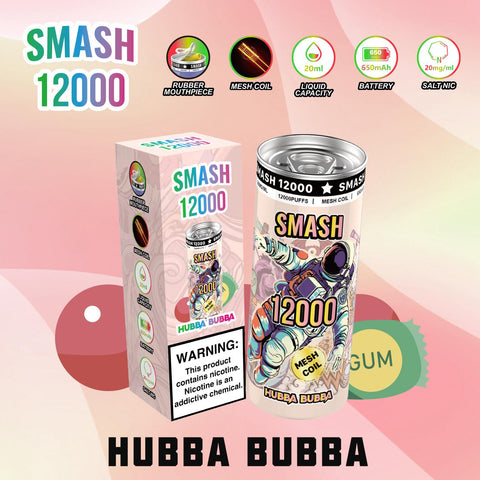 Buy Bulk Wholesale OG SUPER SMASH 12000 PUFFS DISPOSABLE 20MG - Pack of 10 - vapesourceuk