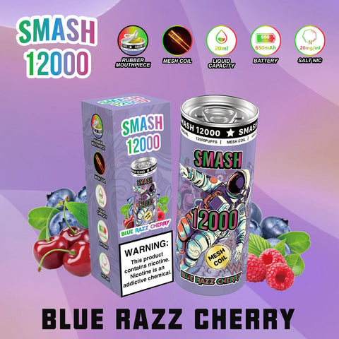 Buy Bulk Wholesale OG SUPER SMASH 12000 PUFFS DISPOSABLE 20MG - Pack of 10 - vapesourceuk