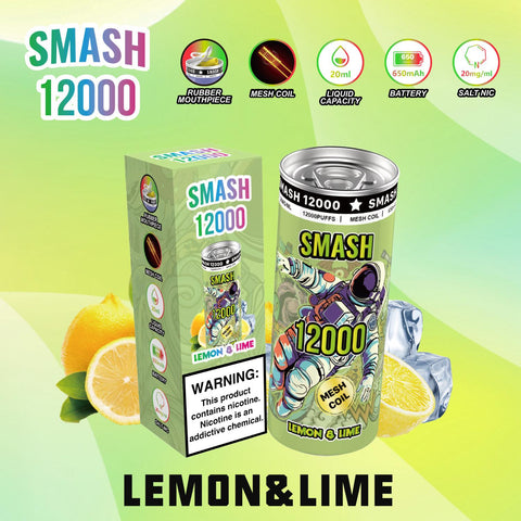 Buy Bulk Wholesale OG SUPER SMASH 12000 PUFFS DISPOSABLE 20MG - Pack of 10 - vapesourceuk