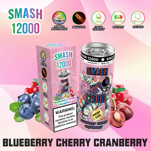 Buy Bulk Wholesale OG SUPER SMASH 12000 PUFFS DISPOSABLE 20MG - Pack of 10 - vapesourceuk