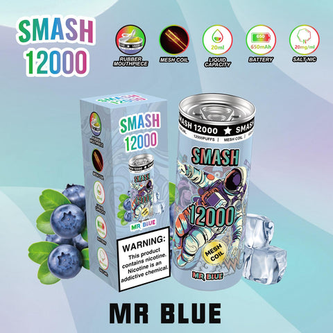 Buy Bulk Wholesale OG SUPER SMASH 12000 PUFFS DISPOSABLE 20MG - Pack of 10 - vapesourceuk