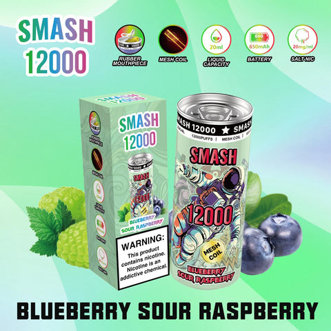 Buy Bulk Wholesale OG SUPER SMASH 12000 PUFFS DISPOSABLE 20MG - Pack of 10 - vapesourceuk