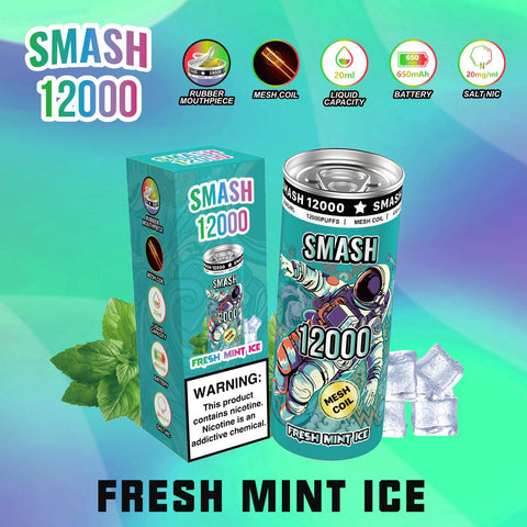 Buy Bulk Wholesale OG SUPER SMASH 12000 PUFFS DISPOSABLE 20MG - Pack of 10 - vapesourceuk