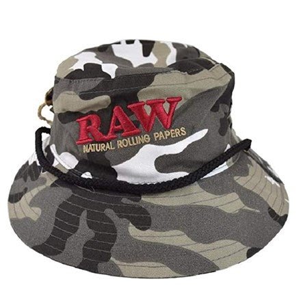 Buy Bulk Wholesale Raw - Medium Camo Bucket Hat - 57cm/58cm - vapesourceuk