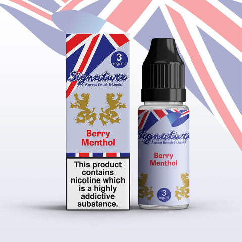 Buy Bulk Wholesale Signature - Berry Menthol - 10ml (Pack of 10) - vapesourceuk